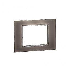 Legrand Arteor Mirror Taupe Cover Plate With Frame, 4 M, 5763 55